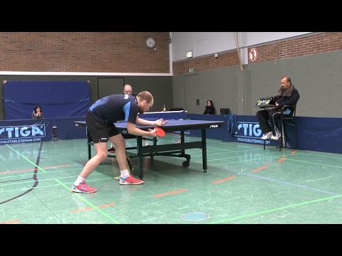 TT-VL (1-2) Senioren Meister Manfred Nieswand - Simon Eberhardt | Tischtennis 28.01.2017