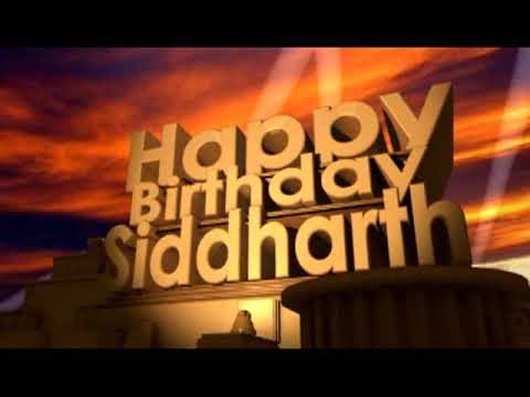 Happy Birthday Siddharth