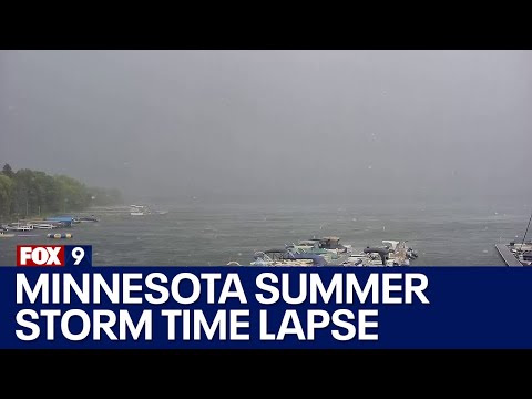 Time lapse of Minnesota summer storm