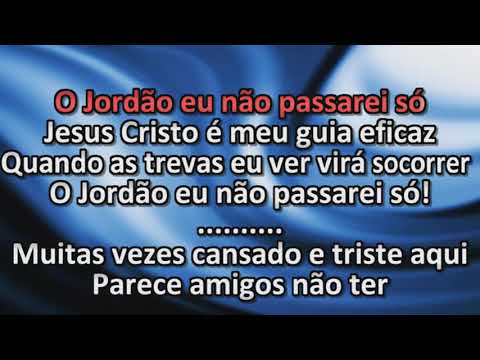 Banda Shalom - O Jordão Não Passarei Só - Playback - Karaoke
