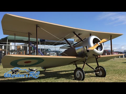 Bryan's Giant Scale Balsa USA 1/3 Scale Sopwith Pup WWI Biplane Maiden Flight