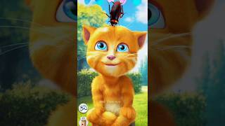 Talking Ginger vs Cockroach 🙀😲🤣🤔#shorts #talkingginger