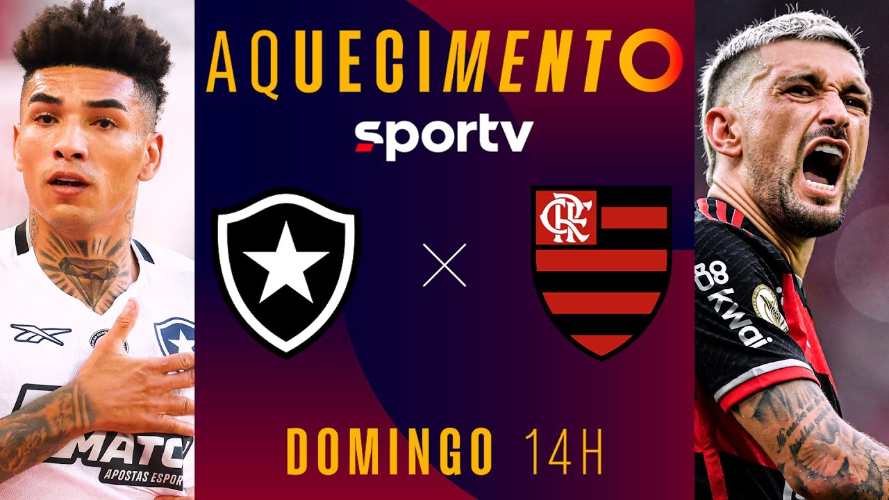 BOTAFOGO X FLAMENGO | AQUECIMENTO AO VIVO E COM IMAGENS | SUPERCOPA 2025 | #live | sportv