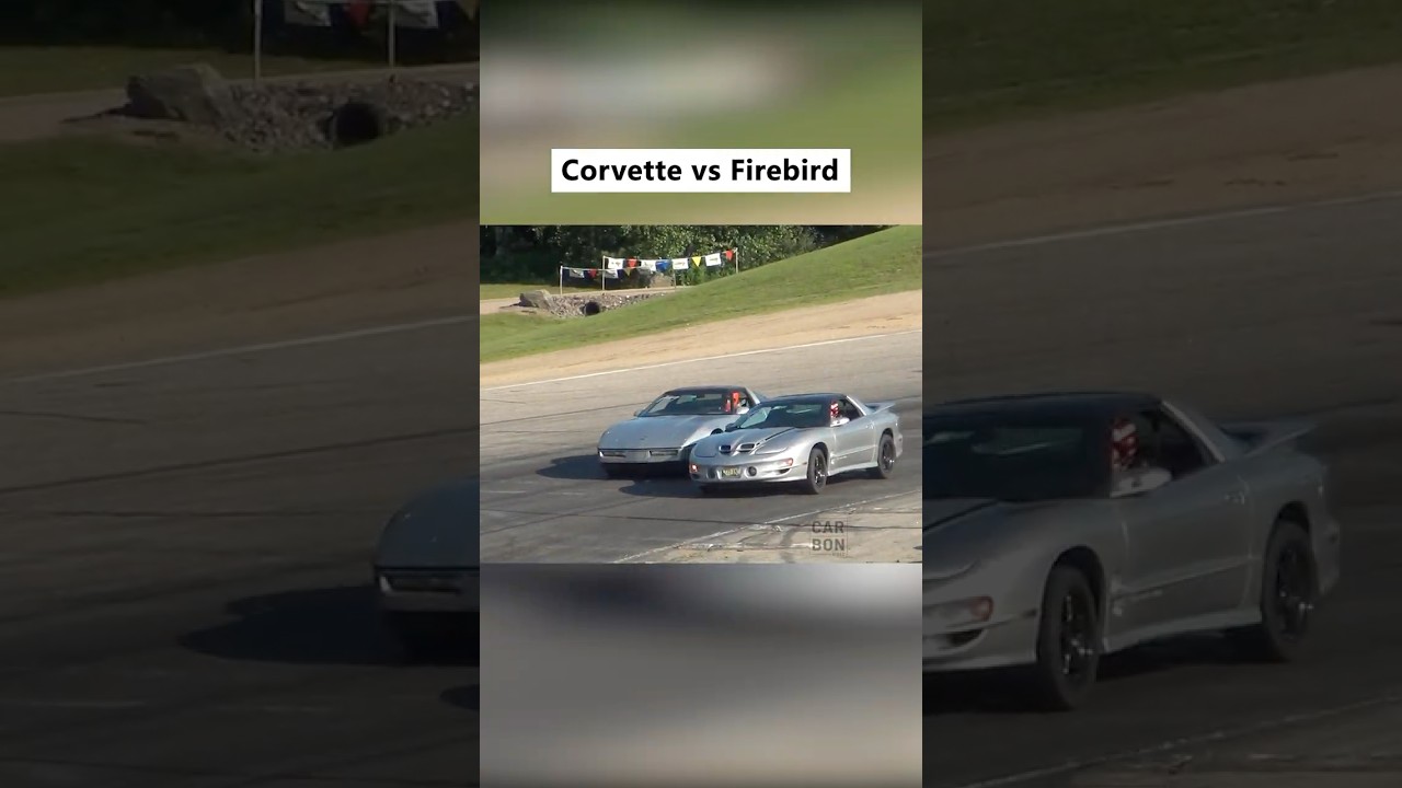 Chevy Corvette vs Pontiac Firebird trans am #c4 #corvette #firebird #racing #motorsports