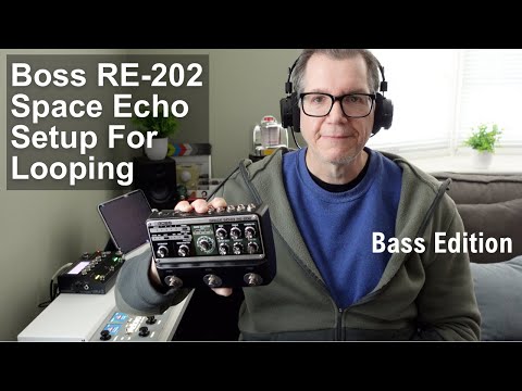 How to Use the Boss RE-202 Space Echo As a Sound-On-Sound Looper, Frippertronics Style | Bass
