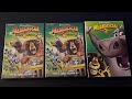 3 Different Versions Of DreamWorks Madagascar Escape 2 Africa 2009 DVD USA WS And FS