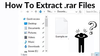 How To Extract RAR Files | Windows 10 \ 8 \ 7