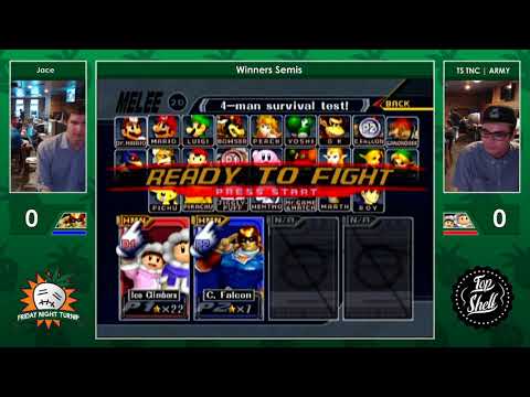 FNT #96 - Jace (Captain Falcon) Vs TS TNC | ARMY (Ice Climbers) - Smash Melee Winners Semis [Part 1]