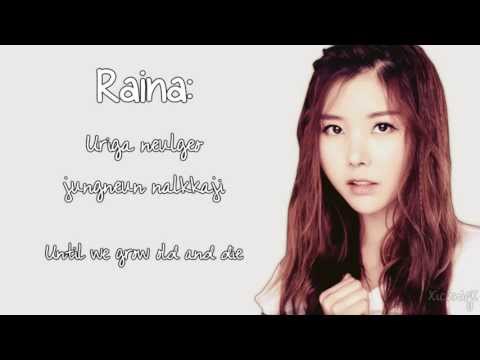 After School - Cried While Putting On Makeup / Makeup & Tears (Jungah + Raina Duet) [Eng + Rom] HD