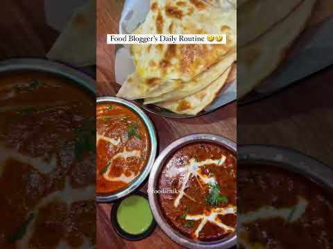 Food Blogger's Daily Routine #shorts #ytshorts #streetfood