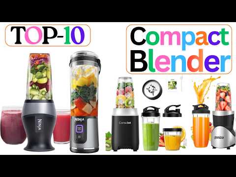 Consciot CB10 16Pcs Personal and Countertop Blender Combo, Coffee and Spice Grinder, Make Shakes and Smoothies, Frozen Drinks, Baby Food, Spreads & More, 4 Portable BPA Free To-Go Cups, 900 Peak Watt video review thumbnail
