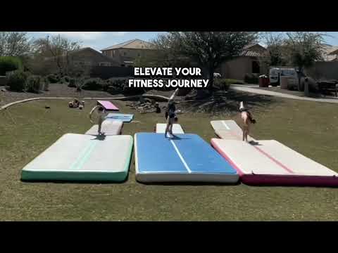 EVERFIT 5M AIR TRACK GYMNASTICS TUMBLING EXERCISE MAT W/ PUMP INFLATABLE COLOUR