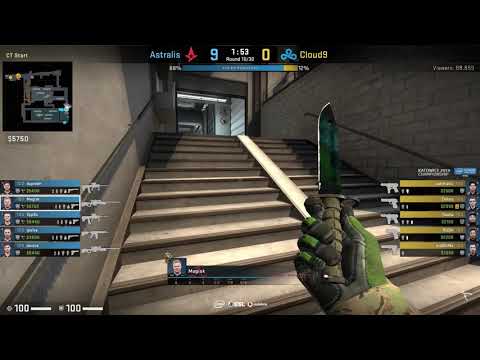 CS:GO POV Demo Astralis Magisk (21/5) vs Cloud9 (de_train)