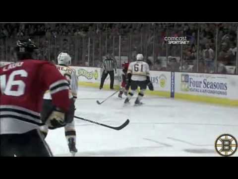 Blackhawks-Bruins 5-4 Game Highlights 12/18/2009