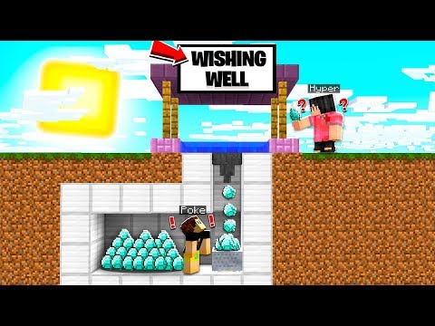 I Made a FAKE WISHING WELL To Get DIAMONDS From Minecraft Friends!