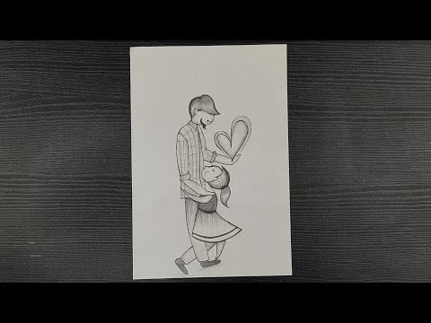 Pencil Drawing For Father's Day || How To Draw...