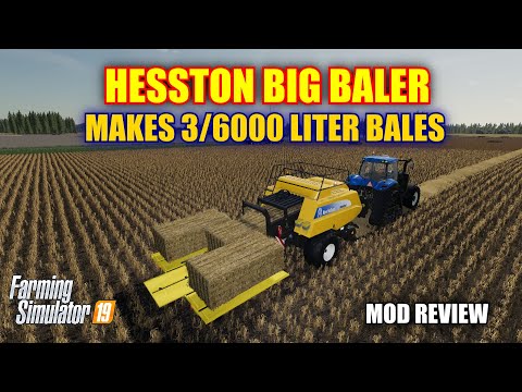 Hesston Big Baler Mod Review Farming Simulator 19