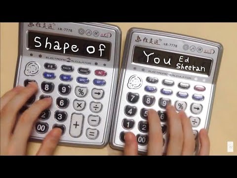 Ed Sheeran - Shape Of You but it's played on two calculators