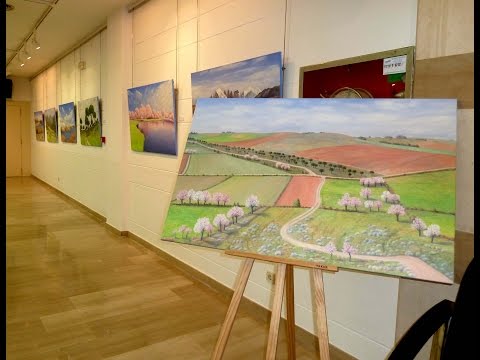 Calahorra La Rioja Exposición de paisajes de Paulino Lázaro en Caja Rioja Bankia