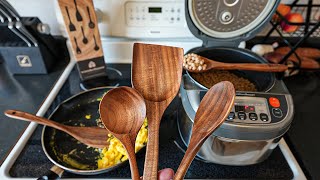wood spoons won't scratch your non stick - Woodenhouse 6 piece