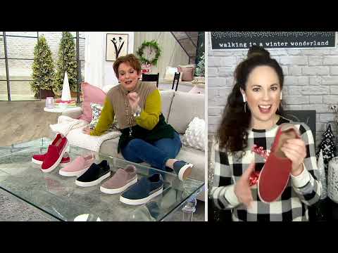 Earth Origins Suede Slip-Ons - Zandel on QVC