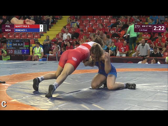 216 | 273 | Cadets WW 57kg | 1/4 Final | MARTYKA Sylwia Ismena (POL) | RINGACI Irina (MDA)