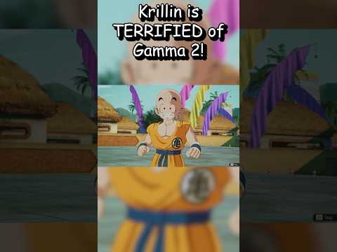 Krillin is TERRIFIED of Gamma 2! IN DRAGONBALL SPARKING ZERO! #shorts