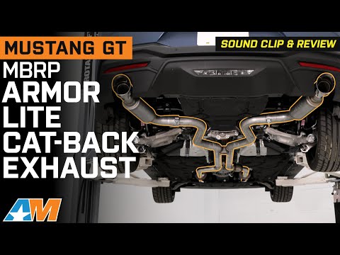 2024 Ford Mustang GT MBRP Armor Lite Cat-Back Exhaust; Race Version Review & Sound Clip