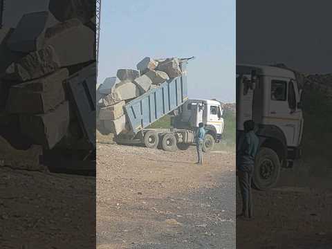 Tata signa dumper unloading || tipper