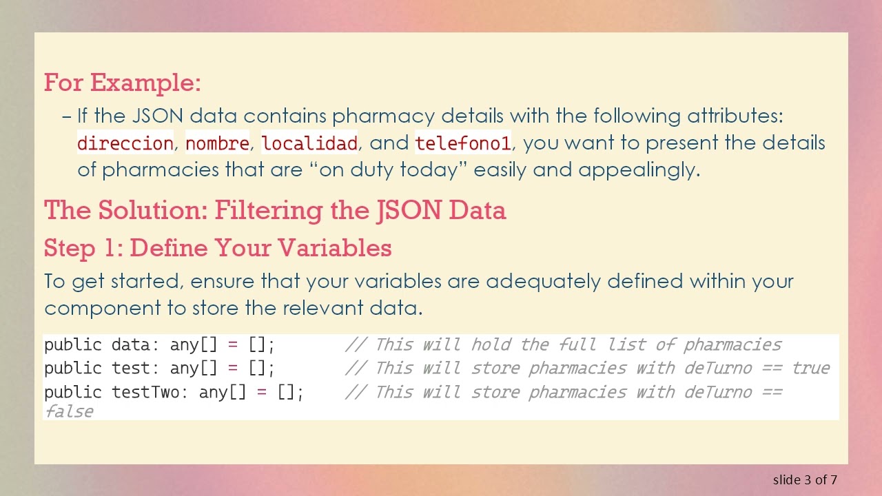 How to Filter JSON Data in Ionic Angular Using Cards