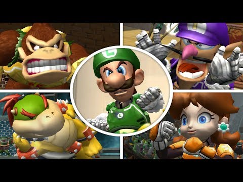 Mario Strikers Charged - All Character Intros