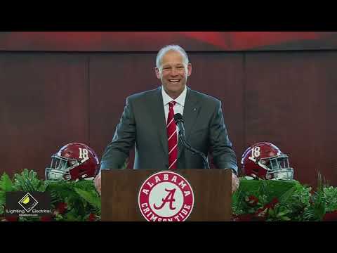 Introducing the New Head Football Coach of the University of Alabama