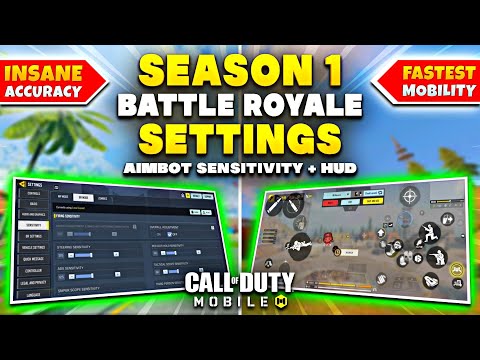 AIMBOT SETTINGS For Season 1 Battle Royale | COD Mobile | Best SENSITIVITY And HUD Layout For BR
