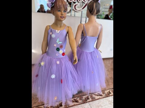Stage ballet costume for corps de ballet soloists Waltz Nutcracker F 0072 - video 2