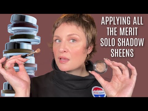 APPLYING ALL THE MERIT SOLO SHADOW SHEENS