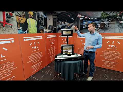 Produktvorstellung Infrarotheizstrahler Tansun Apollo Hallenheizung durch TEL GmbH