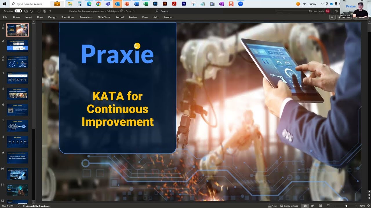 Kata Lean Six Sigma Software Application for Manufacturing Continuous Process Improvement