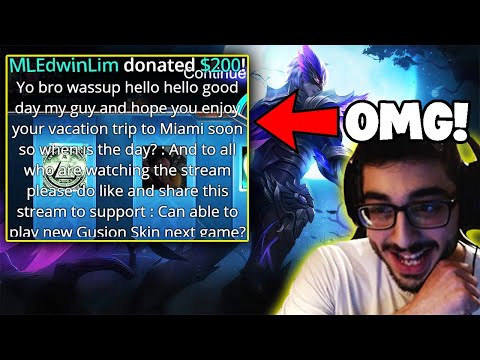 Trying out the new Gusion Skin Sponsored by Supporter! |Mobile Legends | MobaZane