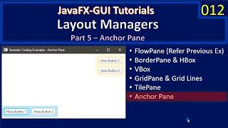 Download the video "JavaFx Layouts | Part 2 - BorderPane & VBox | JavaFx GUI Tutorial #009"