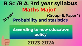 Maths Major paper/2023-24/Group B, paper 1/BSc 3rd year/pdf file link in description 👉