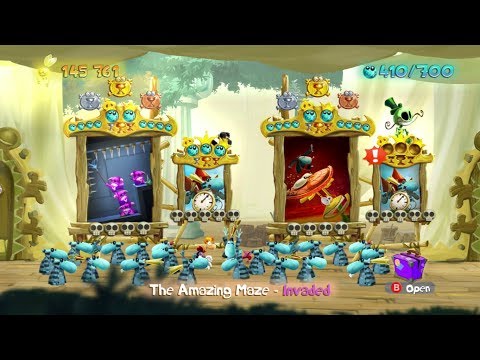 Walkthrough: Rayman Legends 100% - The Amazing Maze - Invaded