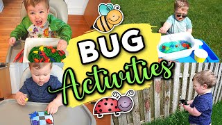 BUG ACTIVITIES FOR TODDLERS AND PRESCHOOLERS || Spring and Summer Toddler Activities