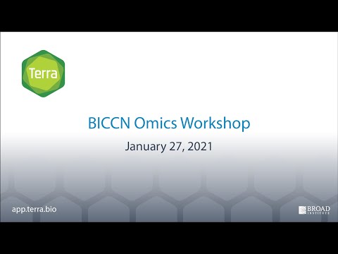 Tools and resources for BICCN community pipelines: BICCN Omics Virtual Workshop