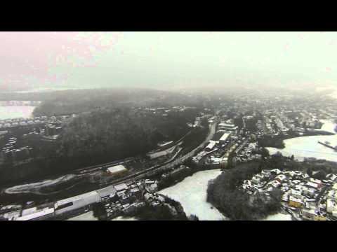 Luftaufnahme - Langenberg & Bonsfeld im Schnee Jan. 2015