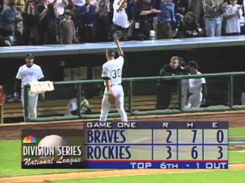1995 NLDS, Game 1: Braves at Rockies