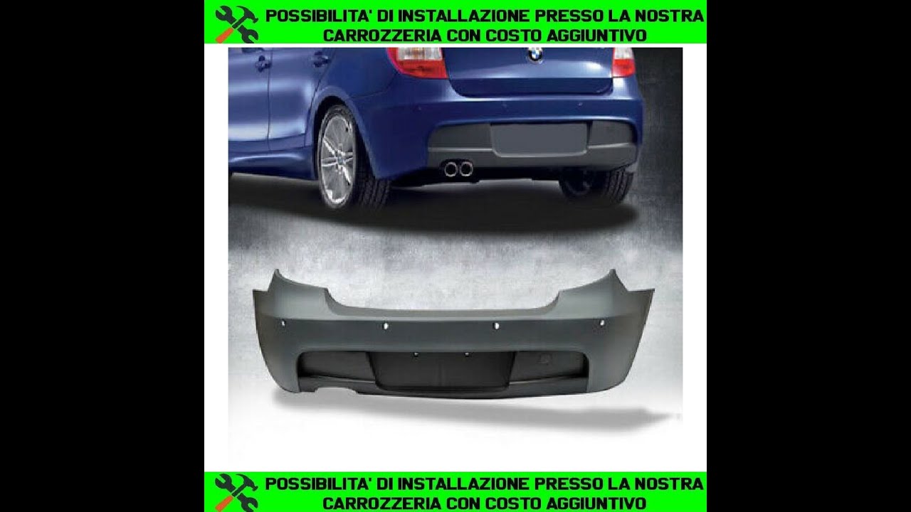 Watch Now PARAURTI POSTERIORE M PER BMW SERIE 1 E87 E81 2004-2011 IN ABS / PLASTICA INSTALLAZIONE PARAURTI POSTERIORE M PER BMW SERIE 1 E87 E81 2004-2011 IN ABS / PLASTICA INSTALLAZIONE