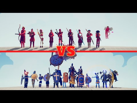 🏹ARCHER TEAM vs SHİELD🗡- Totally Accurate Battle Simulator - TABS