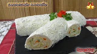 SANDUCHÓN NAVIDEÑO fácil, lindo y muy delicioso