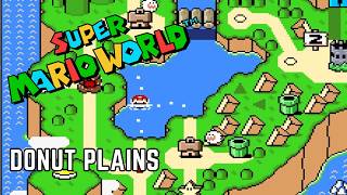 Super Mario World - Donut Plains (Complete Walkthrough, All Exits)