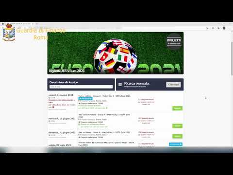 GDF Roma: truffa nella vendita di biglietti per le partite degli Europei di calcio “Uefa Euro2020”